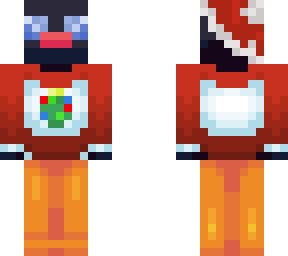 penguin wearing a xmas hat and sweater