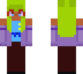 pretty girl with green hair :)