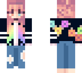 same rainbow ends girl but with tiny different stuff