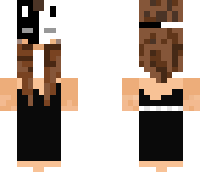 b&w fox mask girl