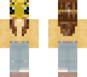 bee mask long hair