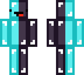 half diamond skeppy half netherite skeppy