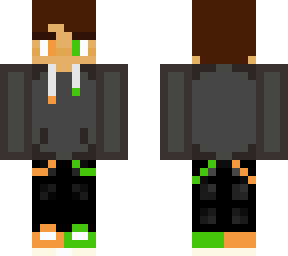 orange and green boy