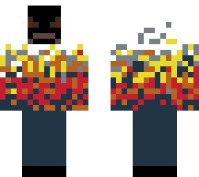 angry man on fire