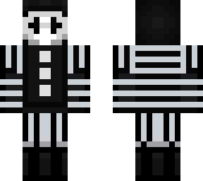black  and white clown
