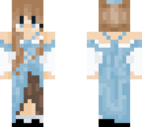 blue dress