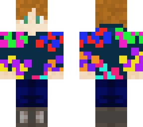 colourful ski jacket