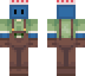 farmer blueberry with frog in pocket hehe