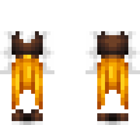 female hb - medieval w/ white sleeves & gold skirt