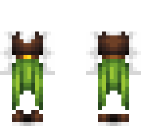 female ob - medieval w/ white sleeves & green skirt