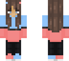 my first skin remastered/fixed! - bubble gum! / /girl