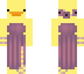 pato con vestido