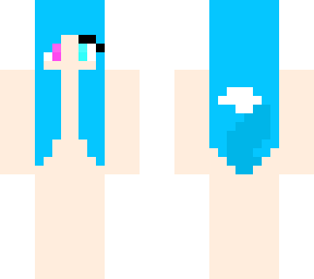 blue wolf girl base