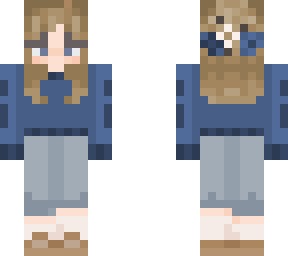 blueberry girl w/ jeans