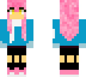 demon girl with pink hair