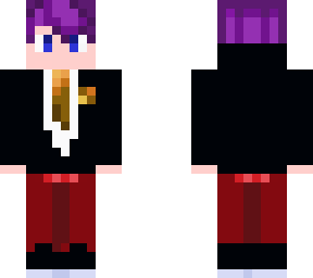 dude in a tuxedo but orange and brown
