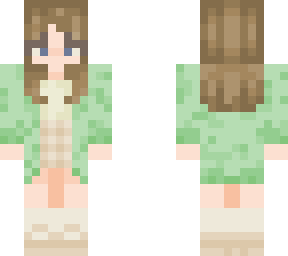 green cardigan