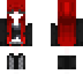 grunge girl with red hair