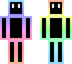 black rainbow skin