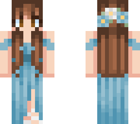 blue dress