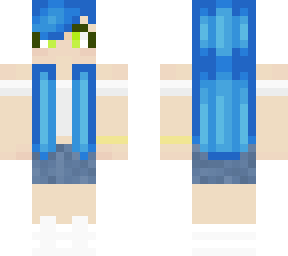 blue hair girl