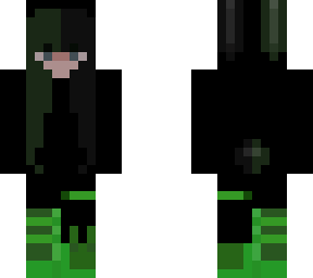 green/black haired bunny
