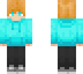neon blue sweater