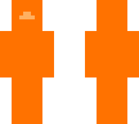 orange from rainbow friends (faces are on the sides)
