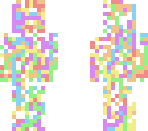 pastel rainbow mess