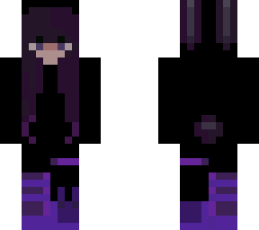 purple haired bunny