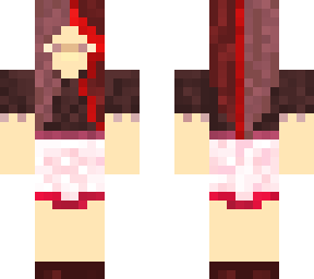 red streak hair girl