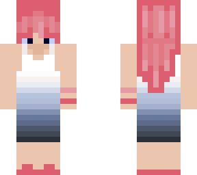 cute pinkie blue girl
