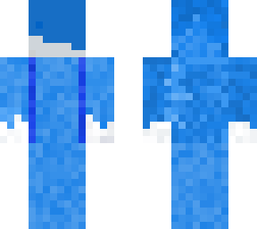 person with blue hair