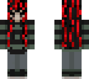 red and black