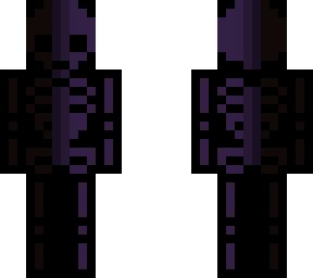 blac and purple skeleton