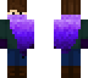 boy purple cloak w/ green undershirt, jeans, and boot