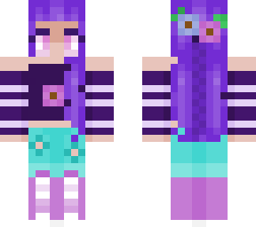 girl with flower pants with holes.