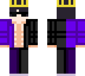 purple black boy
