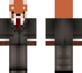 red panda in a suit