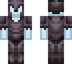 some blue simple guy wearing netherite idk