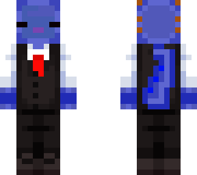 blue axolotl in a sute - not mine - recolor