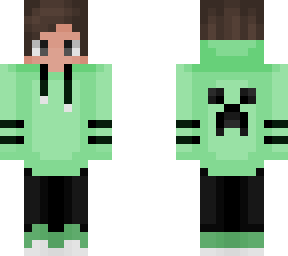 creeper hoodie with headphones - modified from jingles