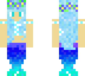 cute aqua mermaid girl