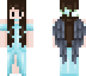 jaiden animations with wings blue dress
