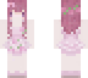 myskinw pink flower dress