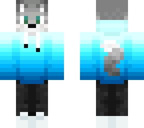 wolf with hoodie