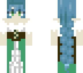 blue haired girl