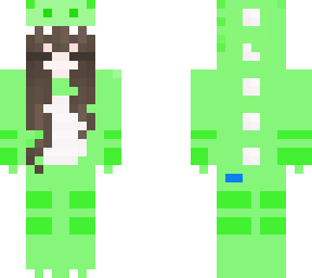 green dinosaur girl