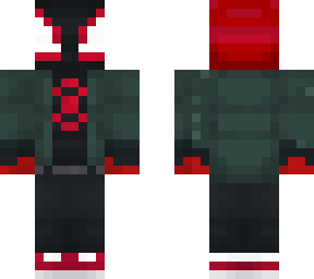 mile morales itsv (hoodie on + headphones) itsv minecraft skin
