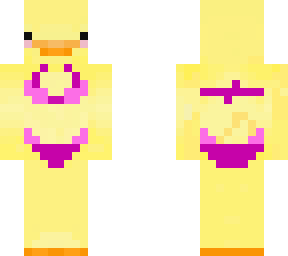 purple bikini duck